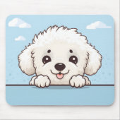 かわいいプードル マウスパッド (正面)
