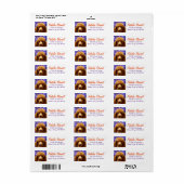 かわいいプードル ラベル (フルシート)