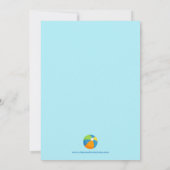 かわいいプールを囲んでのパーティの男の子の誕生日のパーティの招待状 招待状 (裏面)