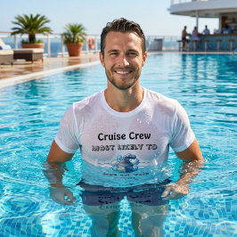 かわいいプールクルーズ 'ティールが最も可能性が高い パーソナライズ トライブレンドTシャツ