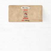 かわいいプール船パイレーツ誕生日 横断幕 (インサイチュ)