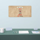 かわいいプール船パイレーツ誕生日 横断幕 (トレードショー)