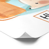 かわいいヘお洒落ッジホッグアルファベットポスター ポスター (角)