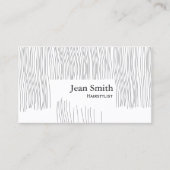 かわいいヘアカットの美容師/美容師 名刺 (正面)