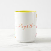 かわいいヘアカットアお洒落ートイラストレーション名 マグカップ (中央)