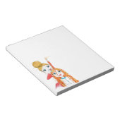 かわいいヘアカットヘアスタイリスト ノートパッド (アングル)