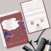 かわいいヘアツールサロン ギフト券 フラットカード