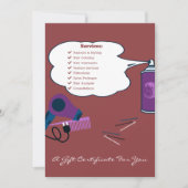 かわいいヘアツールサロン ギフト券 フラットカード (正面)