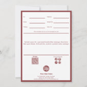 かわいいヘアツールサロン ギフト券 フラットカード (裏面)