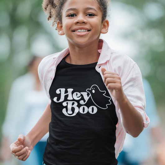 かわいいヘイおもしろいブー幽霊ハロウィーン Tシャツ