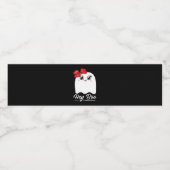 かわいいヘイ・ブー・ハロウィーン ペットボトルラベル (シングルラベル)