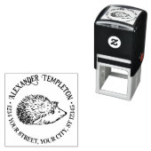 かわいいヘッジホグラウンドネーム差出人住所 セルフインキングスタンプ (インサイチュ)