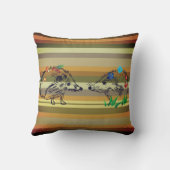 かわいいヘッジホグ秋アート写真クッション クッション (裏面)