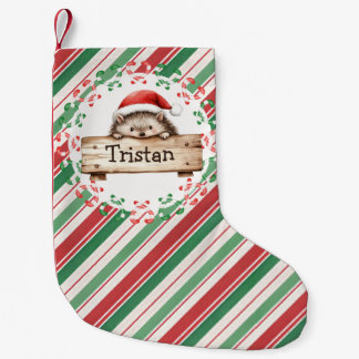 かわいいヘッジホッグの子供の名前 スモールクリスマスストッキング