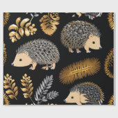 かわいいヘッジホッグカラフルラッピング紙ヘッジホッグ ラッピングペーパー (フラット)