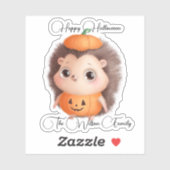 かわいいヘッジホッグハッピーハローウィンカットシール シール (シート)