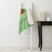 かわいいヘッジホッグベビーシェルパ毛布と名前をカスタムする シェルパブランケット (インサイチュ)