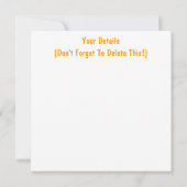 かわいいヘッジホッグ招待状 (裏面)