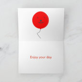 かわいいヘッジホッグ誕生日の追加名 カード (内部)