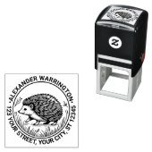 かわいいヘッジホッグ#2名差出人住所 セルフインキングスタンプ (インサイチュ)