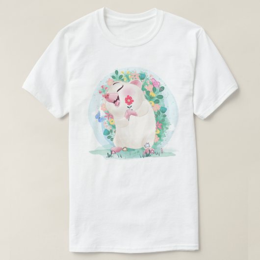 かわいいヘッジホッグTシャツ Tシャツ (デザイン正面)