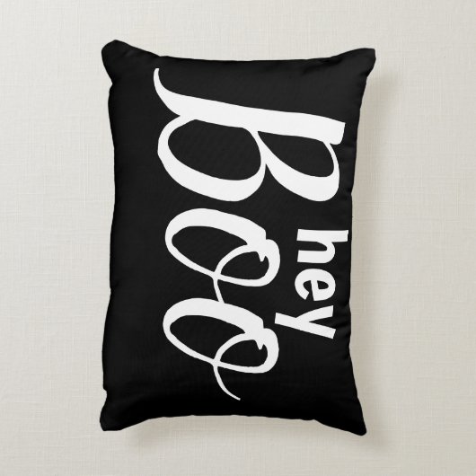 かわいいヘビーブーブラックハロウィーンデコール アクセントクッション (裏面(縦))