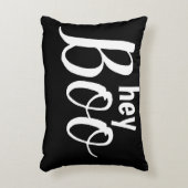 かわいいヘビーブーブラックハロウィーンデコール アクセントクッション (正面(垂直))