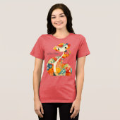 かわいいヘビ中国旧正月2025 トライブレンドTシャツ (正面全面)