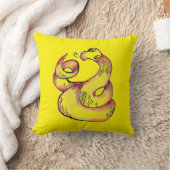 かわいいヘビ クッション (ブランケット)