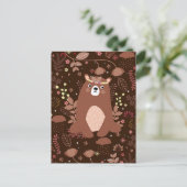 かわいいベアカレンダーはがき2025 ポストカード (スタンド正面)