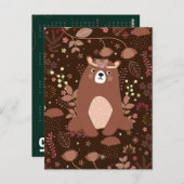 かわいいベアカレンダーはがき2025 ポストカード (正面/裏面)