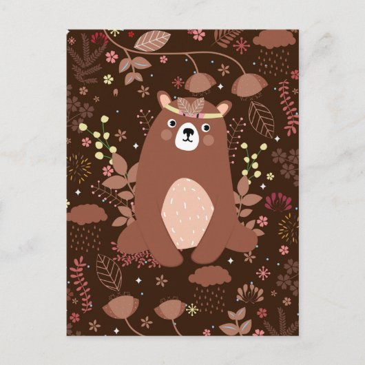 かわいいベアカレンダーはがき2025 ポストカード (正面)