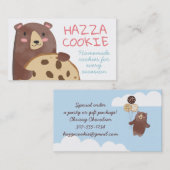 かわいいベアジャイアントクッキーベーカリーベーキング 名刺 (正面/裏面)