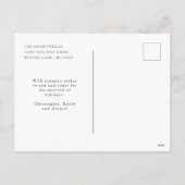 かわいいベアミリークリスマスフォトホリデーポストカード シーズンポストカード (裏面)