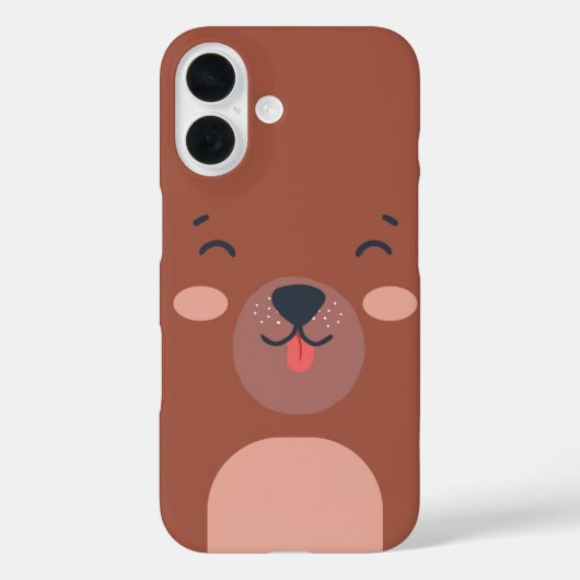 かわいいベア顔かわいい動物 Case-Mate iPhoneケース (裏面)