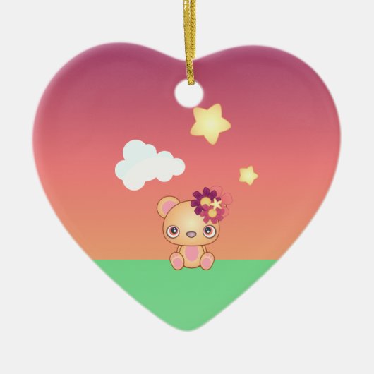 かわいいベア セラミックオーナメント (正面)