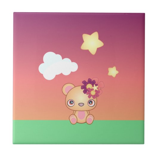 かわいいベア タイル (正面)