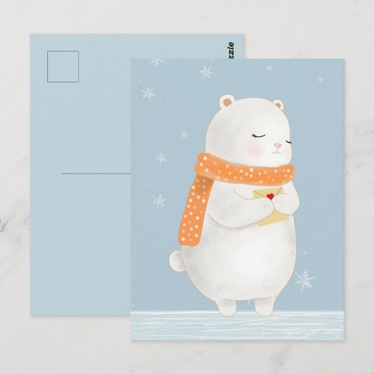 かわいいベア ポストカード (正面/裏面)