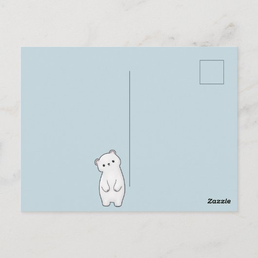 かわいいベア ポストカード (裏面)