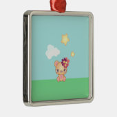 かわいいベア メタルオーナメント (右)