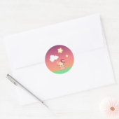 かわいいベア ラウンドシール (封筒)