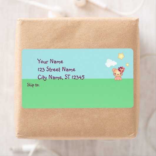 かわいいベア ラベル (インサイチュ)