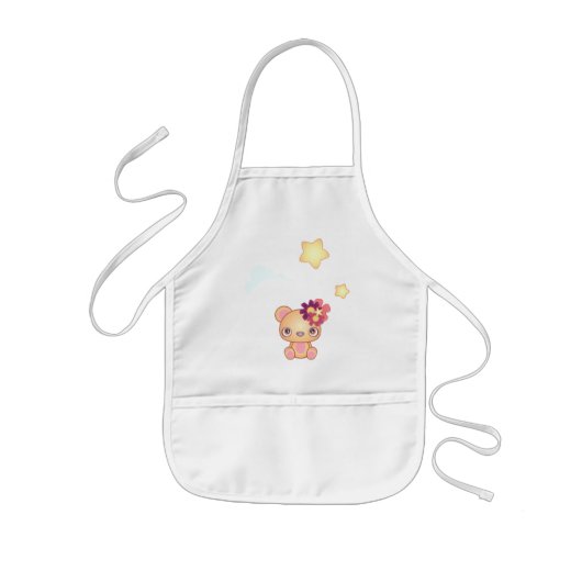 かわいいベア 子供用エプロン (正面)