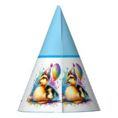 かわいいベイアヒルパーティー帽子 パーティーハット (裏面)