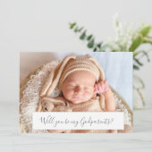 かわいいベイビーの名付け親になってもらおうよ!という写真 招待状 (スタンド正面)