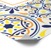 かわいいベイビーシャワーのウェルカムサインタイル ポスター (角)