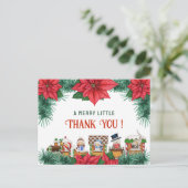 かわいいベイビーシャワーのカスタム冬の感謝 ポストカード (スタンド正面)