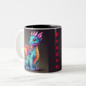 かわいいベイビードラゴン ツートーンマグカップ (正面左)