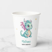 かわいいベイビードラゴン 紙コップ (裏面)