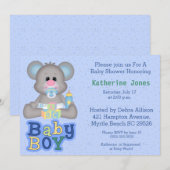 かわいいベイビーマウスベイビーシャワー招待状 招待状 (正面/裏面)